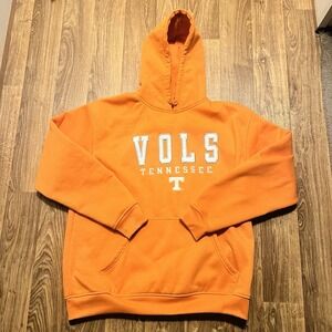 Tennessee Volunteers Pullover Hoodie Men Large Orange Embroidered College Sports